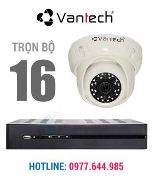 Trọn bộ 16 camera Vantech 2.0MP giá tốt chỉ có tại hanumi.vn