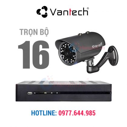 TRọn bộ 16 camera Vantech 2.0mp giá tốt chỉ có tại hanumi.vn